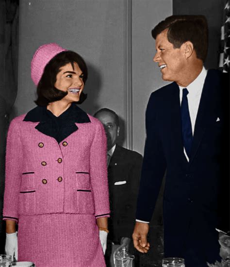 jackie kennedy pink suit blood today